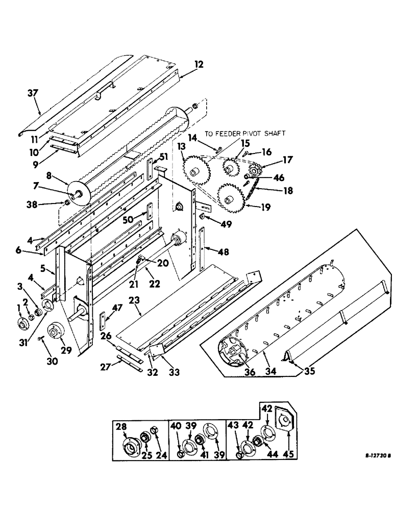 Схема запчастей Case IH 403 - (066) - FEED AND CYLINDER BEATER DRIVE AND STONE RETARDER, FOR USE WITH WINDROW SPECIAL (72) - SEPARATION