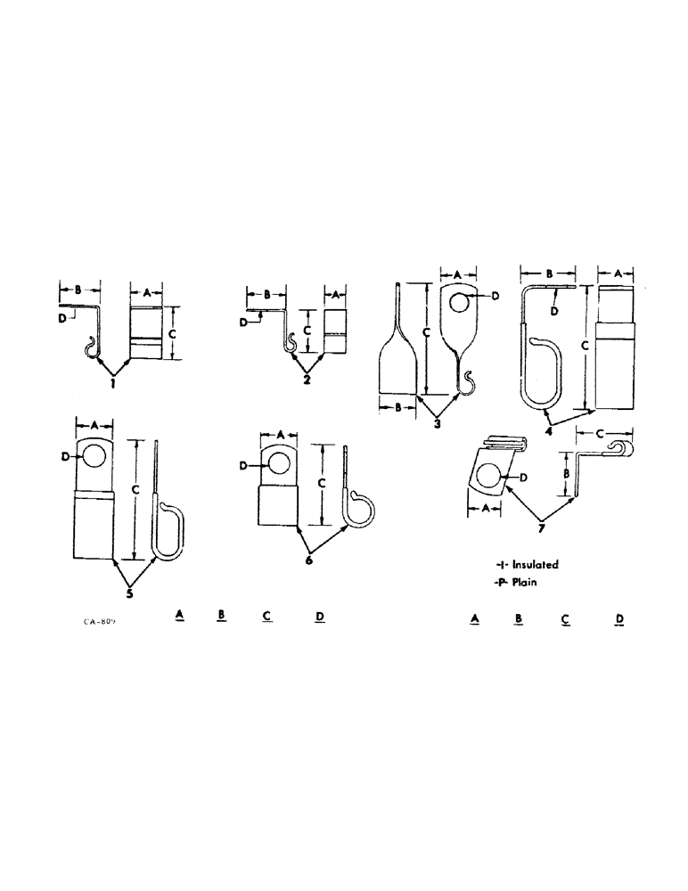 Схема запчастей Case IH 464 - (08-16) - ELECTRICAL, CLIPS (06) - ELECTRICAL