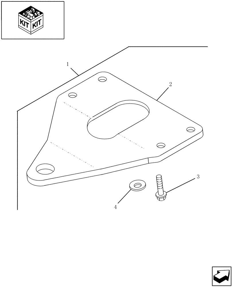 Схема запчастей Case IH WDX1202S - (18.05) - SWATH ROLLER HITCH KIT, 717129006 Attachments