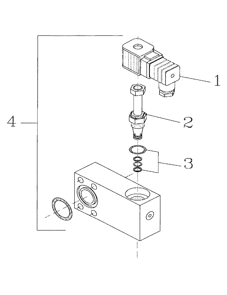 Схема запчастей Case IH 7700 - (B05-14) - HYDRAULIC SOLENOID VALVE Hydraulic Components & Circuits