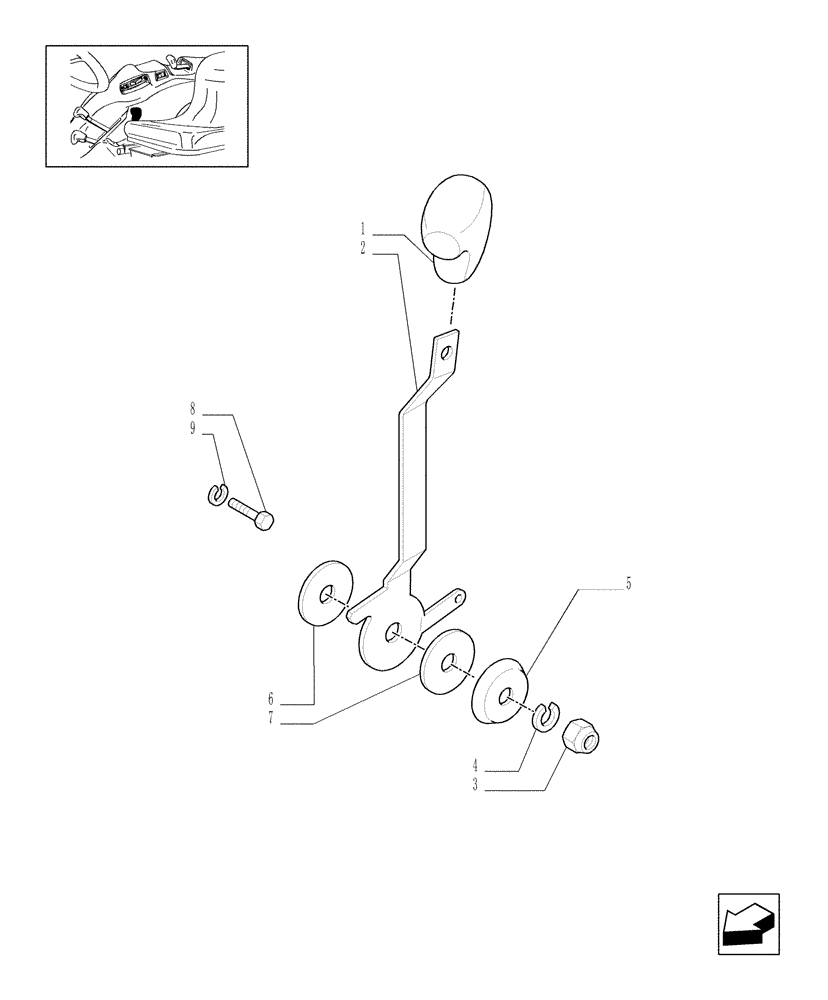 Схема запчастей Case IH JX1060C - (1.92.11) - (VAR.124-125-157-159) 2 CONTROL VALVES WITH JOYSTICK - THROTTLE CONTROL LINKAGE (10) - OPERATORS PLATFORM/CAB