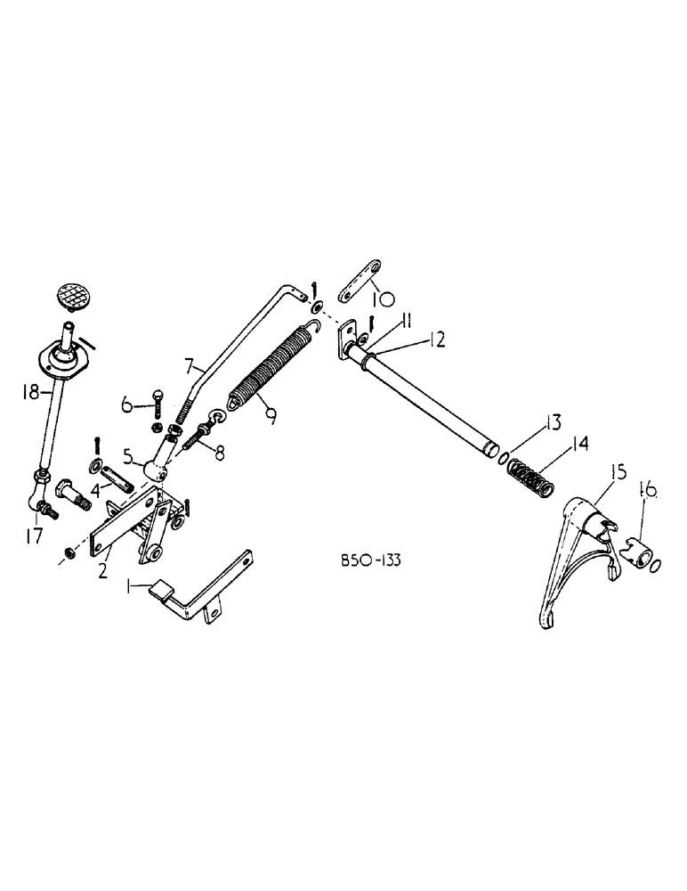 Схема запчастей Case IH 585 - (07-040) - DIFFERENTIAL LOCK, SUPER DE-LUXE CAB (04) - Drive Train