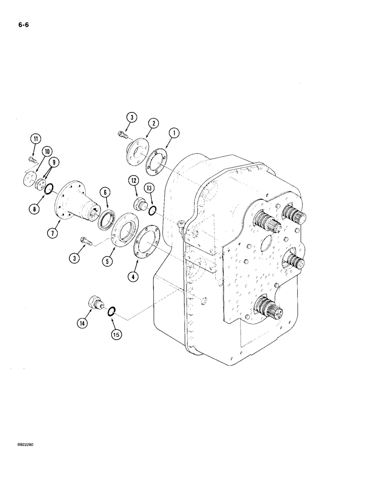 Схема запчастей Case IH 9210 - (6-006) - TRANSMISSION ASSEMBLY (CONTD) (06) - POWER TRAIN