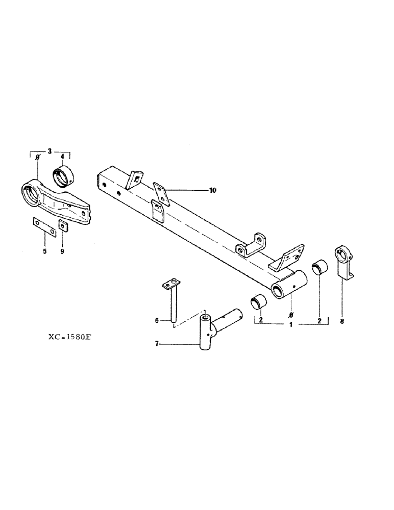 Схема запчастей Case IH 3104 - (A-06) - COUPLING BAR, 3104 MOWERS 