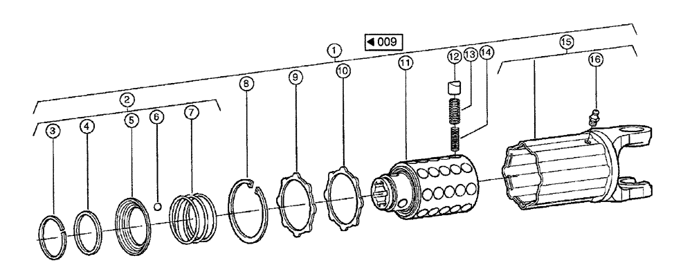 Схема запчастей Case IH 684 - (0011[1]) - STAR RATCHET (MG6M) (58) - ATTACHMENTS/HEADERS