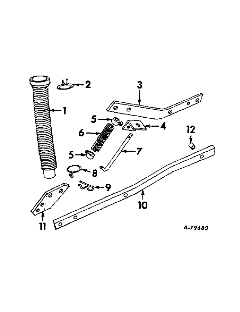 Схема запчастей Case IH DRY - (A-149) - DRY FERTILIZERS, FERTILIZER HOSE, CLAMPS, BOOT ATTACHING BAR & BRACKETS, PRESSURE ROD & CONNECTIONS 