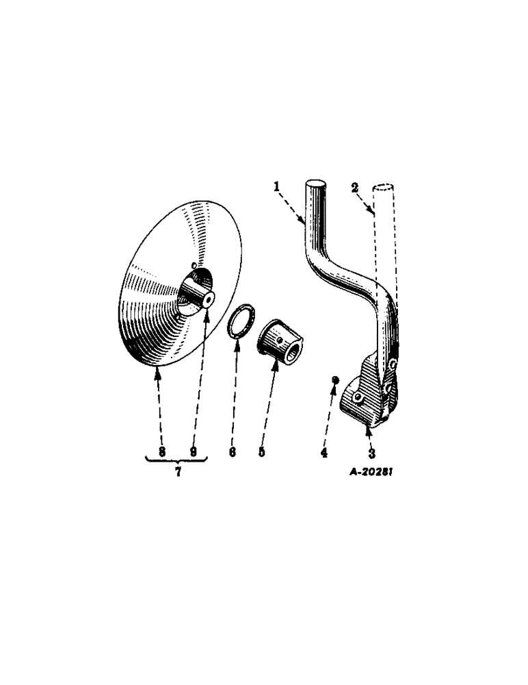 Схема запчастей Case IH 184 - (A-22[A]) - DISK HILLERS, FOR NO. 184 PLANTER UNIT 