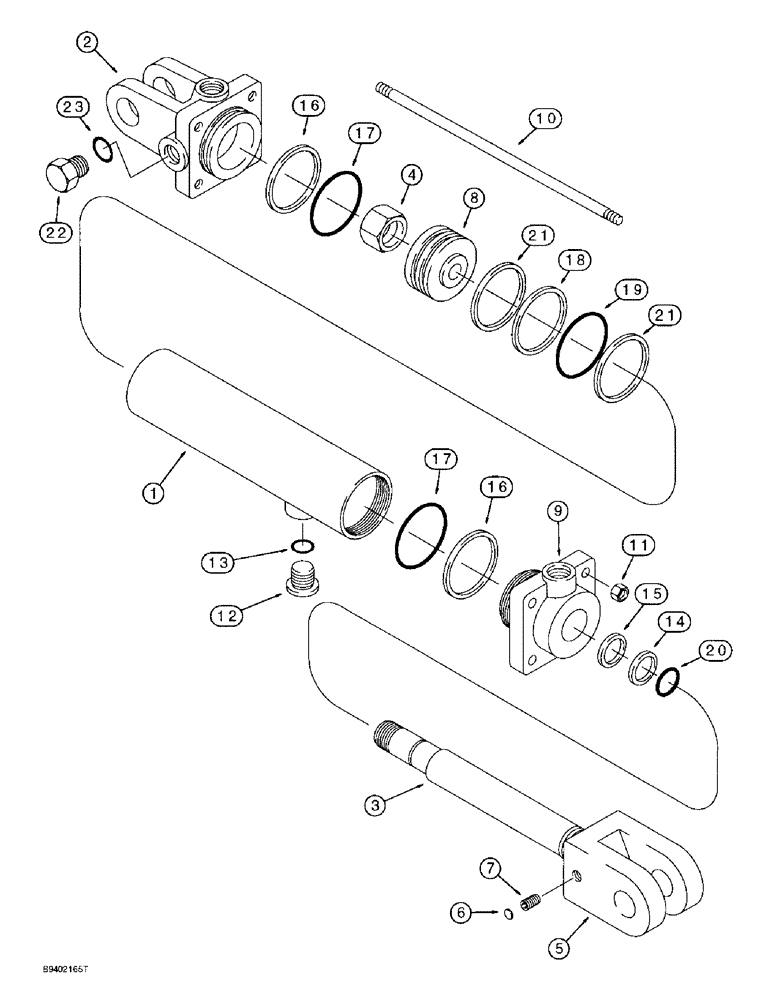 Схема запчастей Case IH 6100 - (8-12) - TRANSPORT LIFT CYLINDER, 142081A2, 102 MM (4 INCH) ID (08) - HYDRAULICS