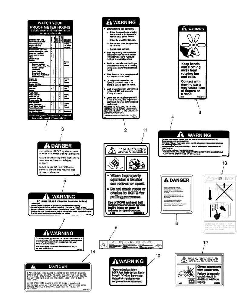 Схема запчастей Case IH DX34 - (08.07) - DECALS, WARNING (08) - SHEET METAL