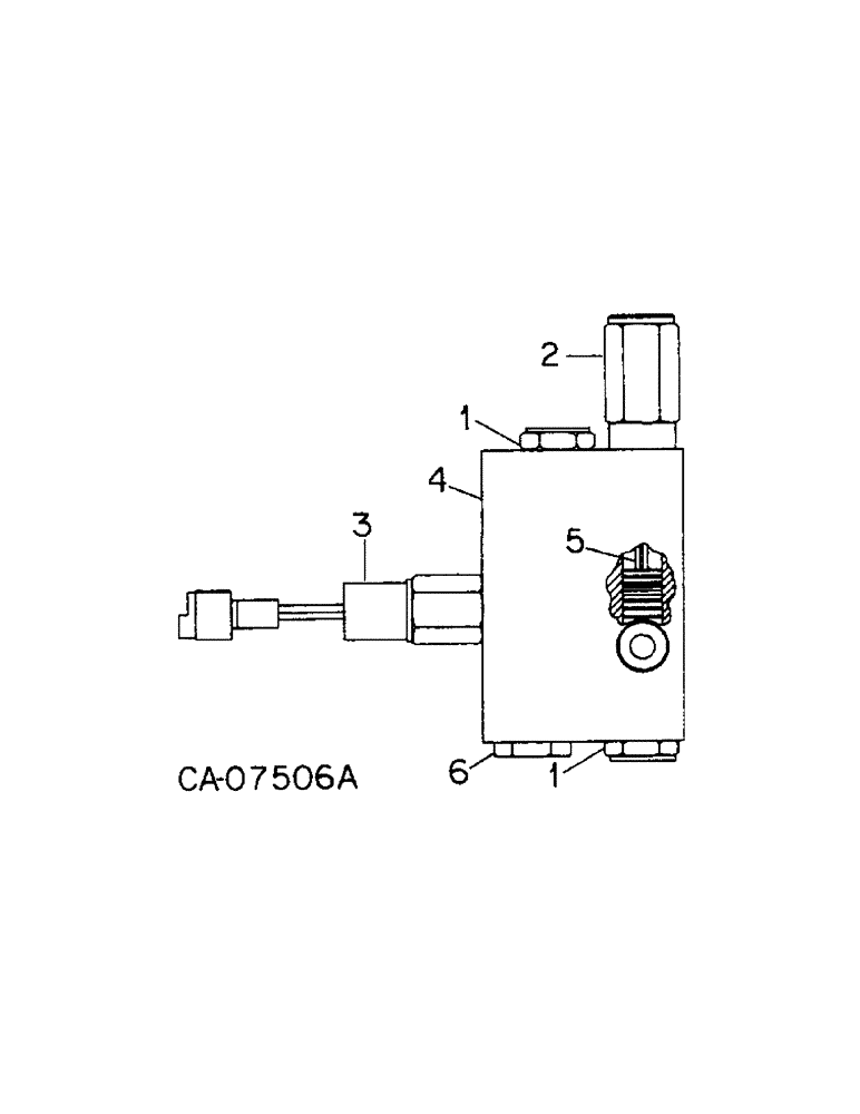 Схема запчастей Case IH 800 - (05-15) - WHEELS, LEFT HOLDING VALVE, UNITS C, D, E, M, S AND T (06) - POWER TRAIN