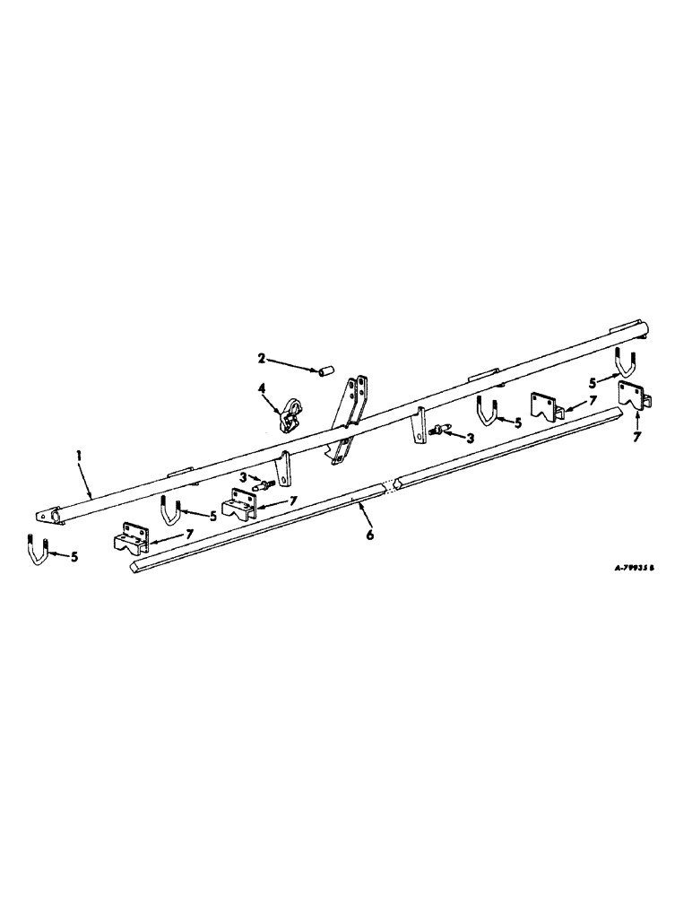 Схема запчастей Case IH 70 - (K-3) - FRAME AND TOOL BAR 