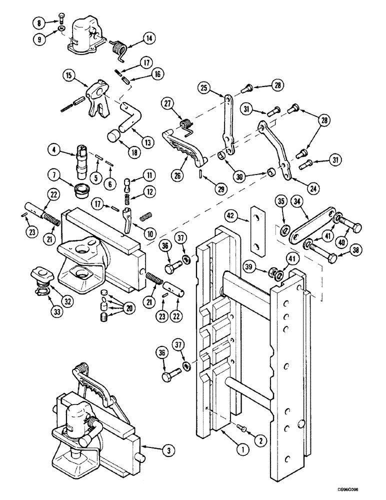 Схема запчастей Case IH 5150 - (9G-054) - TRAILER HITCH WITH AUTOMATIC CLEVIS, (JJF1036659 - ) (09) - CHASSIS/ATTACHMENTS