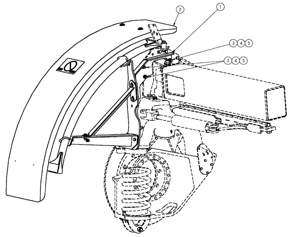 Схема запчастей Case IH SPX4410 - (11-003) - FENDER GROUP, LH Options