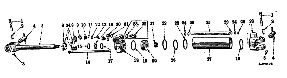 Схема запчастей Case IH 210 - (N-14) - HYDRAULIC CYLINDER & FITTING, FOR TRACTORS WITH 7/8-14 STR THREAD HYDRAULIC OUTLETS 