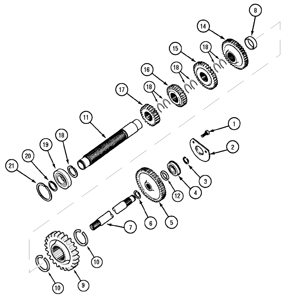 Схема запчастей Case IH C100 - (06-09) - SPEED TRANSMISSION - FORWARD AND REVERSE (06) - POWER TRAIN