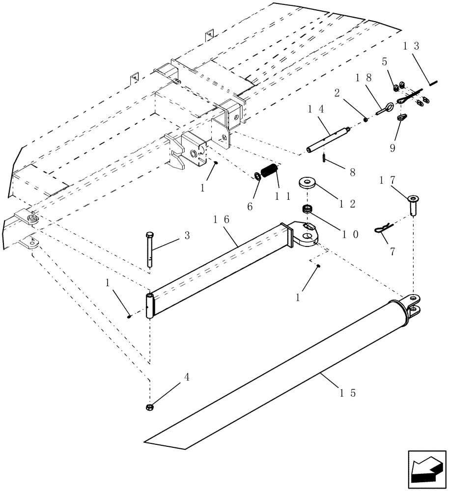 Схема запчастей Case IH SRX160 - (E.10.C[01]) - WHEELED BOOM - DRAW BOOM ASSEMBLY - 4 AND 6 SECTION E - Body and Structure