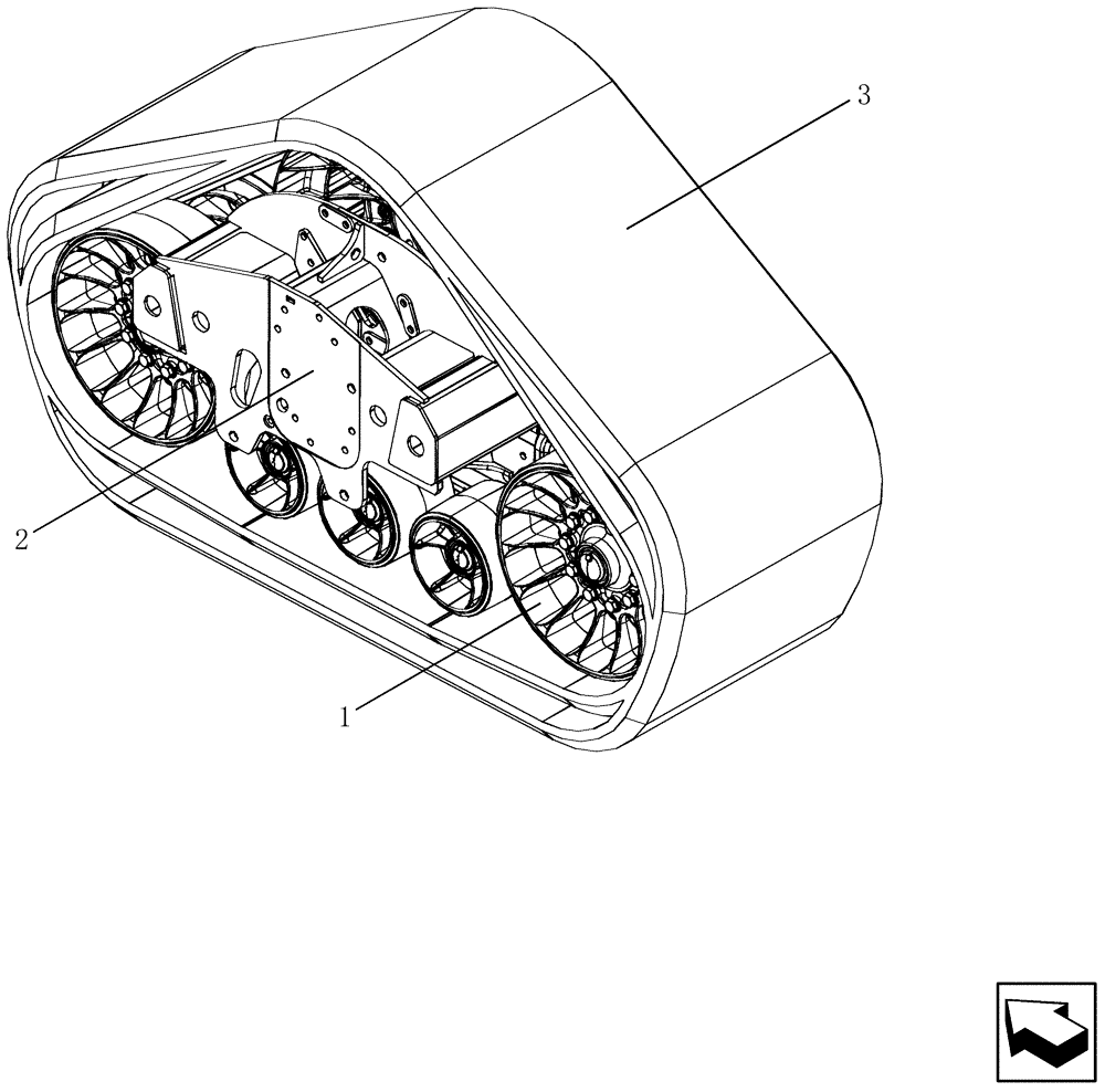 Схема запчастей Case IH 8010 - (48.134.08) - DIA KIT, TRACK FRAME AFX8010 (48) - TRACKS & TRACK SUSPENSION