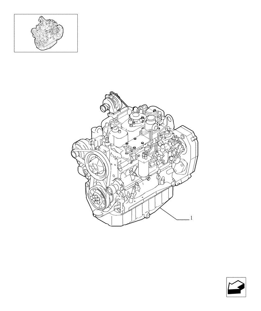 Схема запчастей Case IH F4GE9484A J602 - (0.02.1[01]) - ENGINE (504209732) 