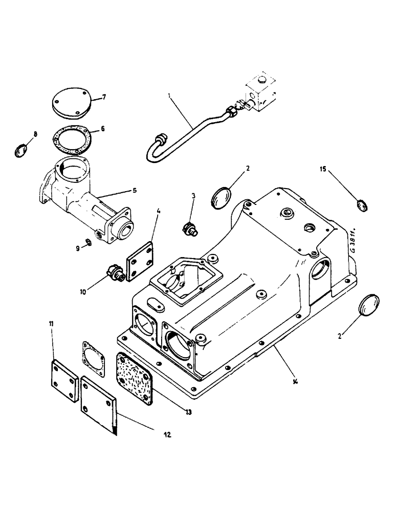 Схема запчастей Case IH 824 - (276) - SEALING COMPONENTS, VERSION WITHOUT HYDRAULIC LIFT (08) - HYDRAULICS