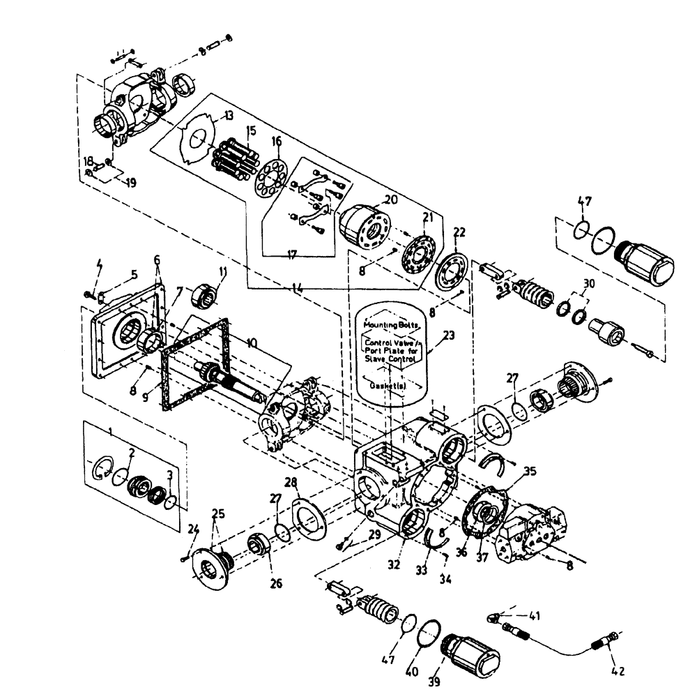 Схема запчастей Case IH AUSTOFT - (B02-03) - HYDRAULIC MOTOR (REAR WHEELS) Hydraulic Components & Circuits