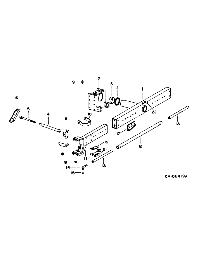 Схема запчастей Case IH 1460 - (15-16) - WHEEL AND TRACTION, POWER GUIDE WHEEL AXLE AND CONNECTION, S/N 52155 AND BELOW Wheels & Traction