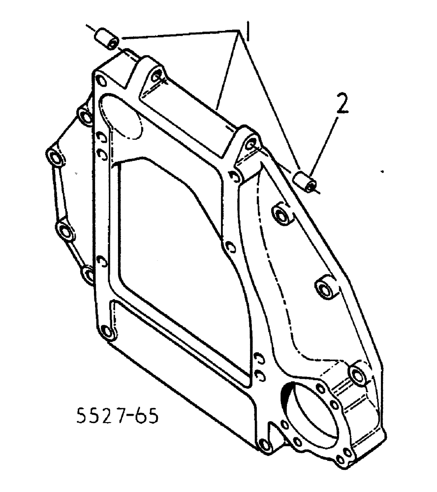 Схема запчастей Case IH 885 - (12-068) - ENGINE MOUNTING Power