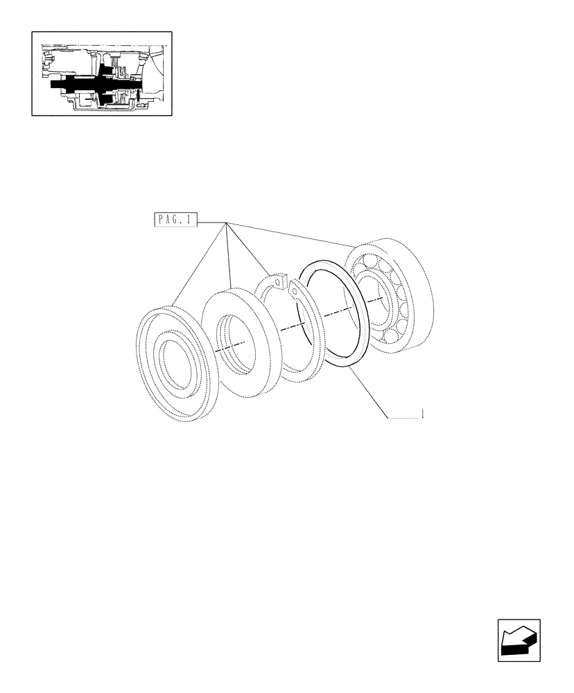 Схема запчастей Case IH MXM190 - (1.33.3/01[03]) - START HYDRAULIC CLUTCH (4WD) (04) - FRONT AXLE & STEERING