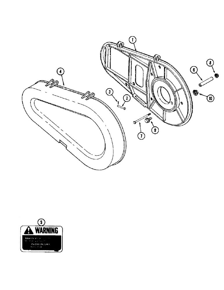 Схема запчастей Case IH 1020 - (9A-24) - REEL DRIVE SHIELD (09) - CHASSIS/ATTACHMENTS