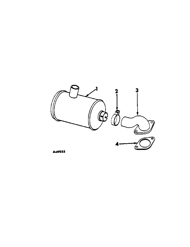 Схема запчастей Case IH C-263 - (B-66[A]) - MUFFLER AND EXHAUST PIPE, 403 COMBINES 