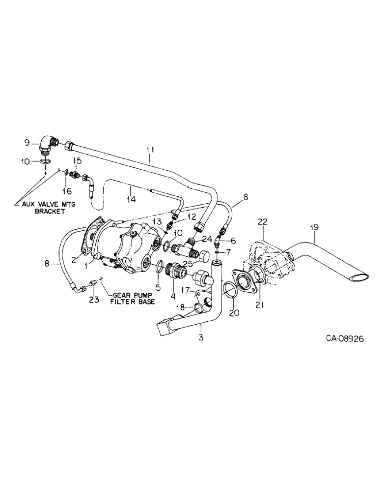 Схема запчастей Case IH 7488 - (10-01) - HYDRAULICS, PPH PISTON PUMP AND CONNECTIONS (07) - HYDRAULICS