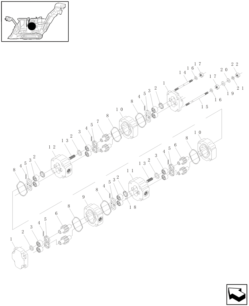 Схема запчастей Case IH A4000 - (B04.04[01]) - HYDRAULIC FLOW DIVIDER Hydraulic Components & Circuits