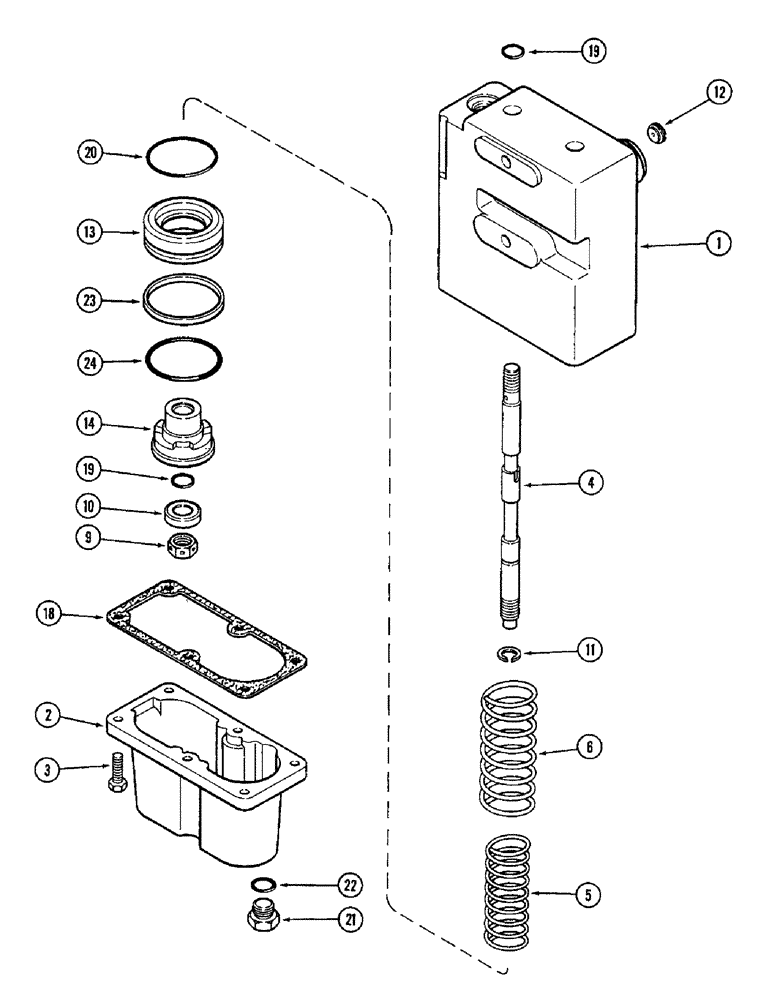 Схема запчастей Case IH 8930 - (7-008) - BRAKE VALVE ASSEMBLY (07) - BRAKES