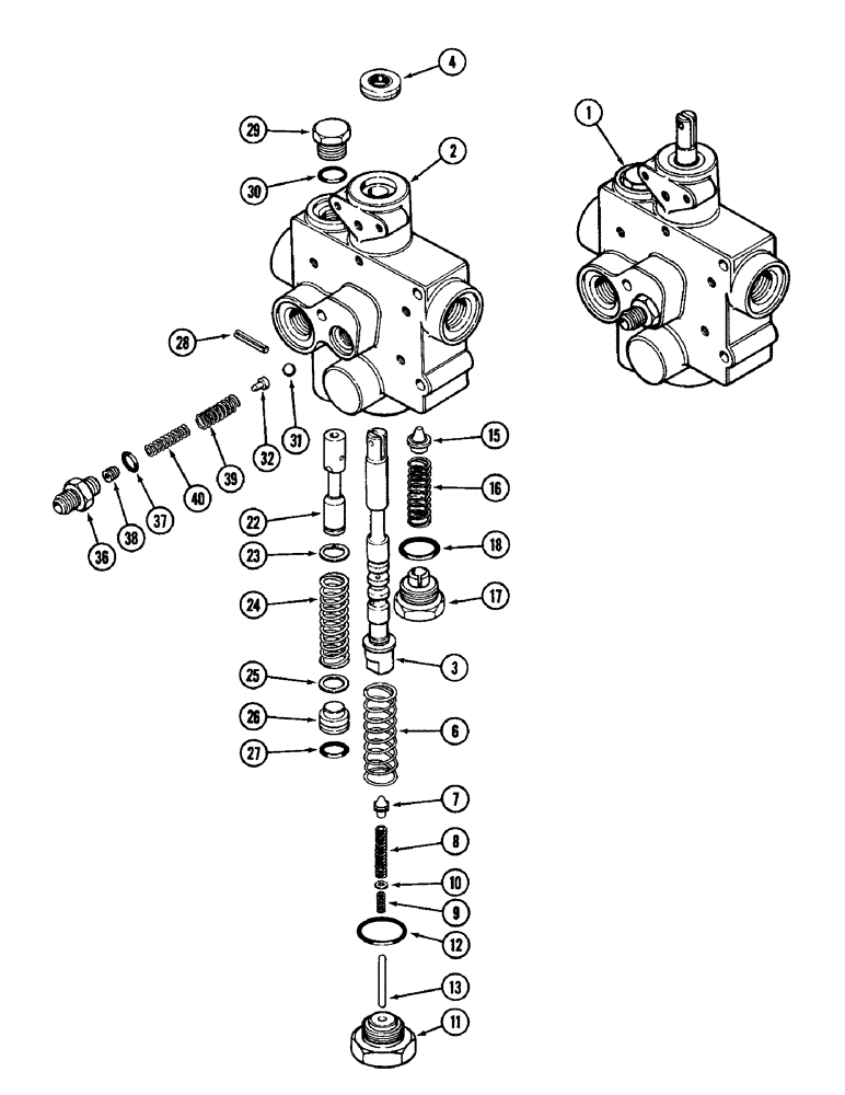 Схема запчастей Case IH 1896 - (6-222) - VALVE ASSEMBLY, PTO AND CLUTCH CONTROL (06) - POWER TRAIN