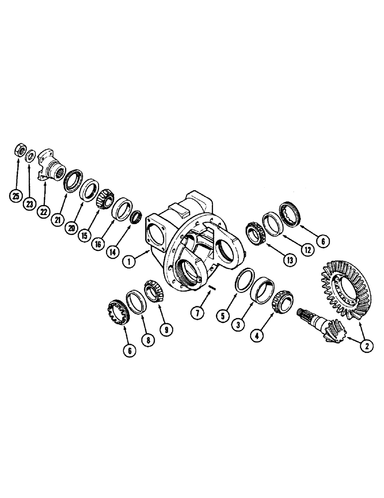 Схема запчастей Case IH 3294 - (5-152) - FRONT AXLE DIFFERENTIAL, ZF AXLE (05) - STEERING