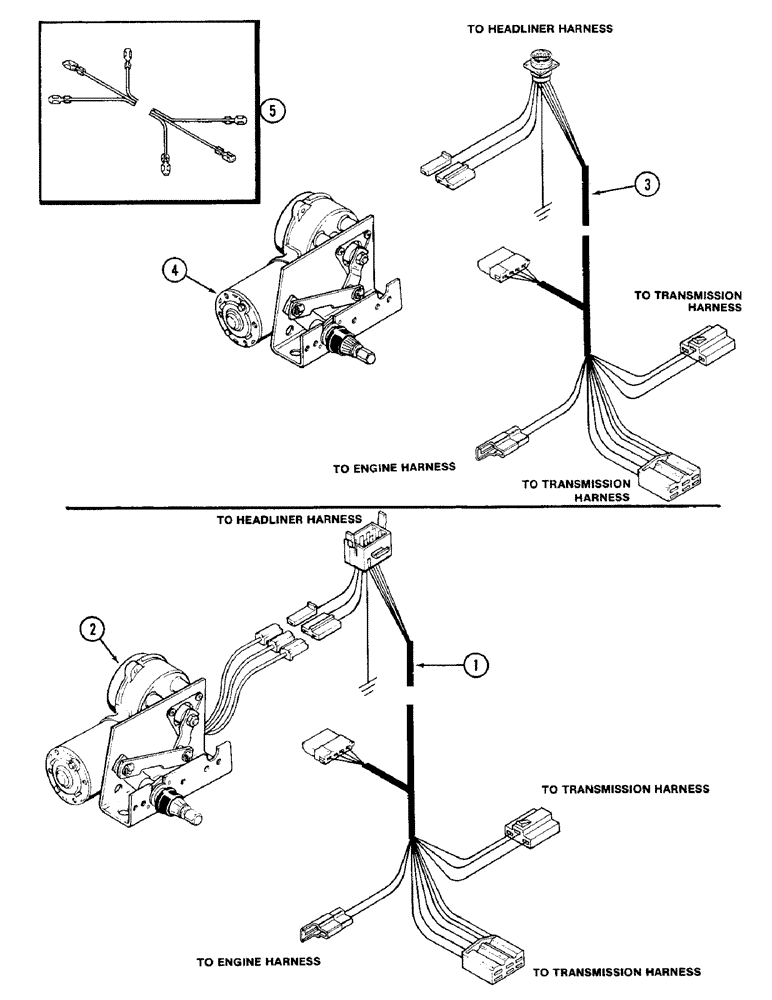 Схема запчастей Case IH 4690 - (4-078) - CAB, LOWER WIRING HARNESS (04) - ELECTRICAL SYSTEMS