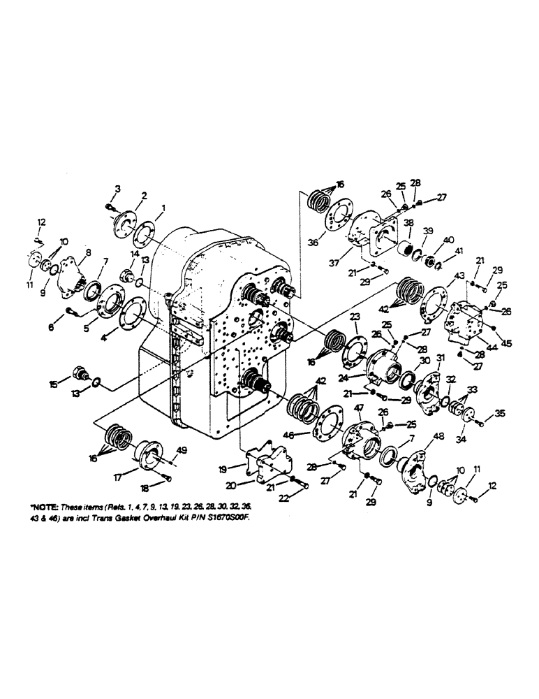 Схема запчастей Case IH 9180 - (04-19) - TRANSMISSION ASSEMBLY (04) - Drive Train