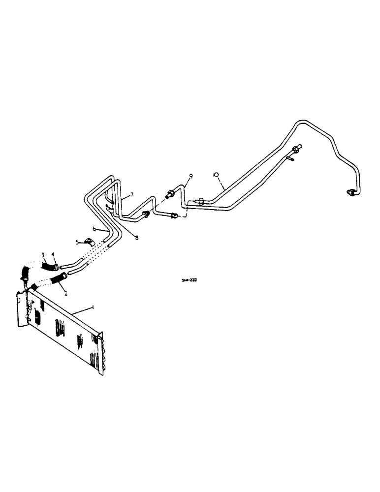 Схема запчастей Case IH 2400 - (06-02) - OIL COOLER, SYNCHROMESH DRIVE TRACTOR Cooling