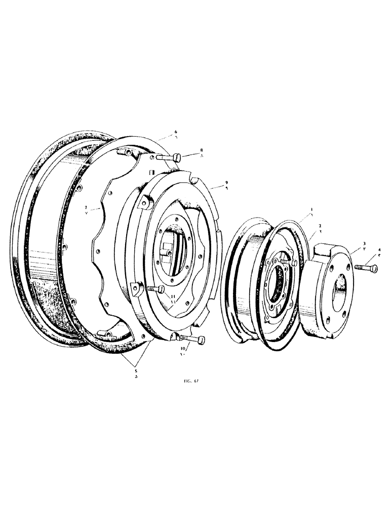 Схема запчастей Case IH 950 - (172) - FRONT WHEEL (06) - POWER TRAIN