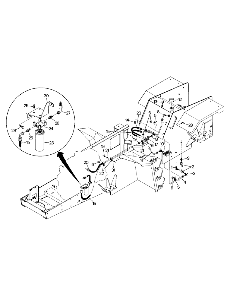 Схема запчастей Case IH KR-1280 - (07-02) - FUEL SYSTEM, CUMMINS L10 ENGINE (02) - FUEL SYSTEM