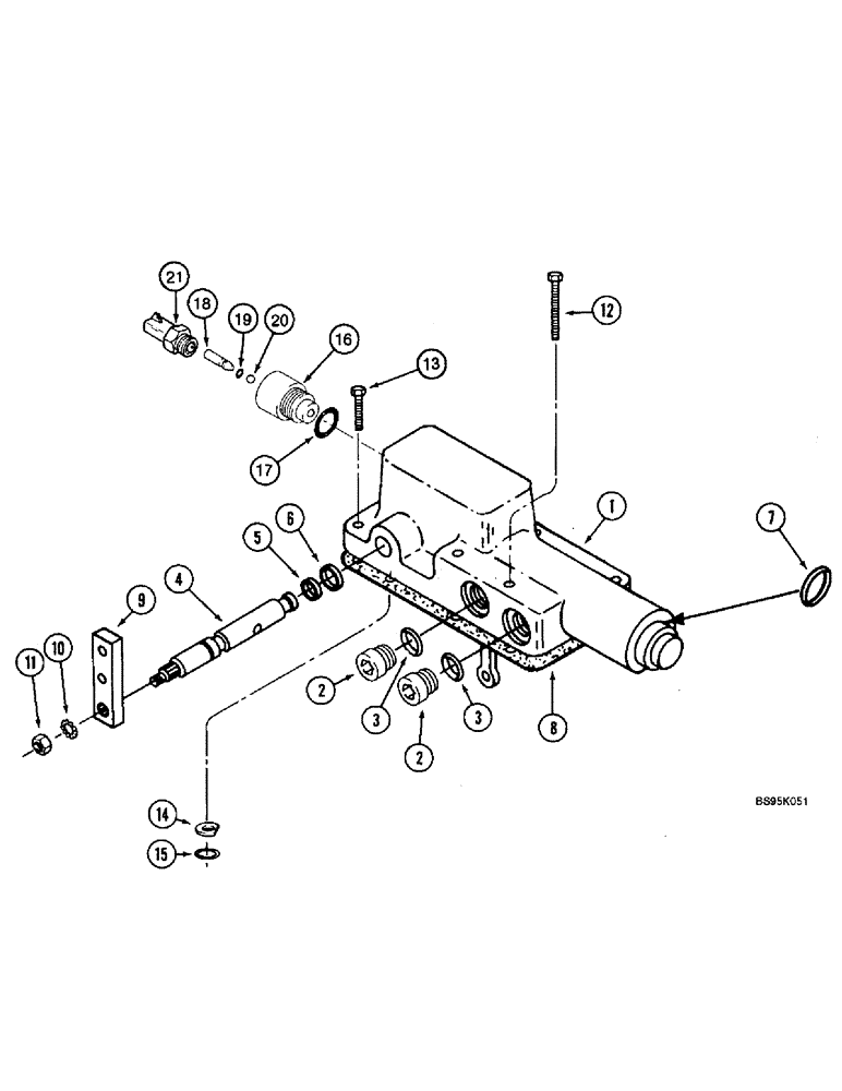 Схема запчастей Case IH 2166 - (6-24) - HYDROSTATIC PUMP ASSEMBLY, CONTROL VALVE (03) - POWER TRAIN