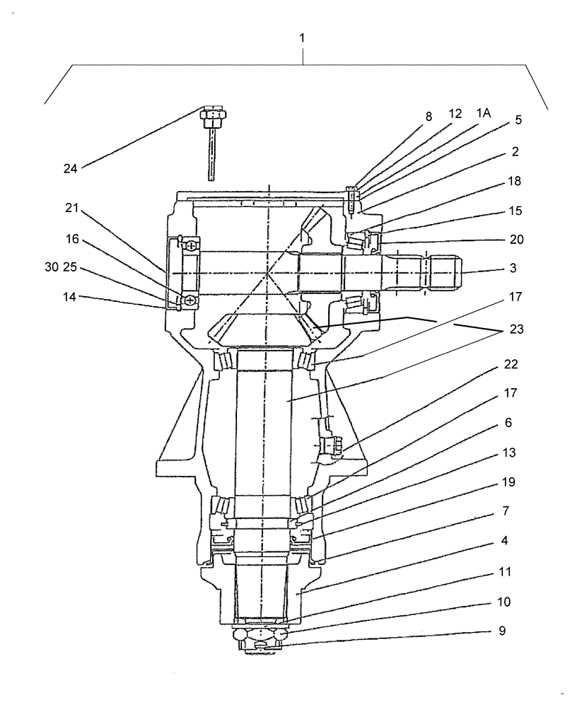 Схема запчастей Case IH 717721476 - (014[01]) - GEAR BOX LEFT WING, (1000 RPM) (03) - MAIN GEARBOX