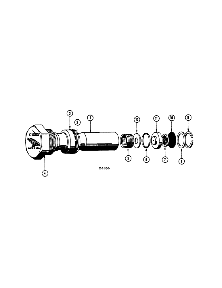 Схема запчастей Case IH 660 - (256[B]) - RELIEF VALVE 