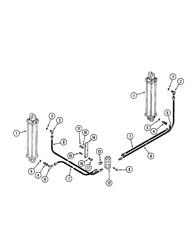 Схема запчастей Case IH DOT B - (050) - WING LIFT ASSEMBLY, 17, 20 AND 23 FOOT (5.2, 6.1 AND 7.0 M) 