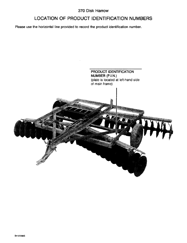 Схема запчастей Case IH 370 - (1-2) - LOCATION OF PRODUCT IDENTIFICATION NUMBERS (00) - PICTORIAL INDEX