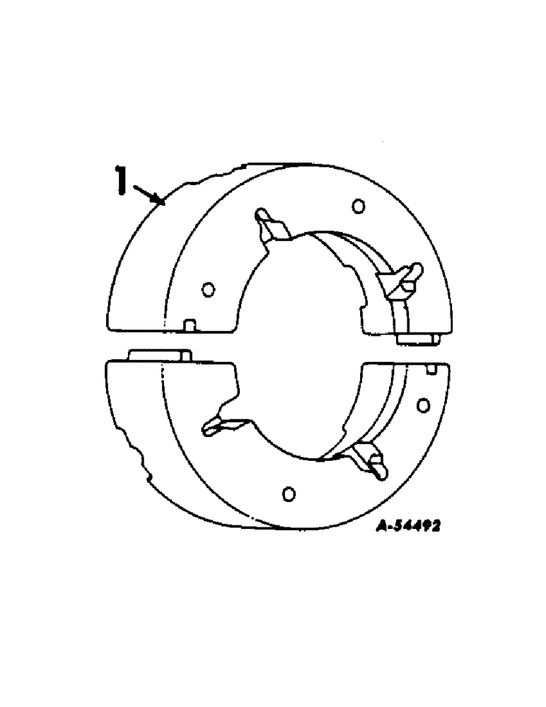 Схема запчастей Case IH 404 - (101) - WHEELS, REAR WHEEL WEIGHTS, SPLIT TYPE, FOR USE ON TRACTORS W/24" POWER ADJUSTED REAR WHEELS (11) - WHEELS