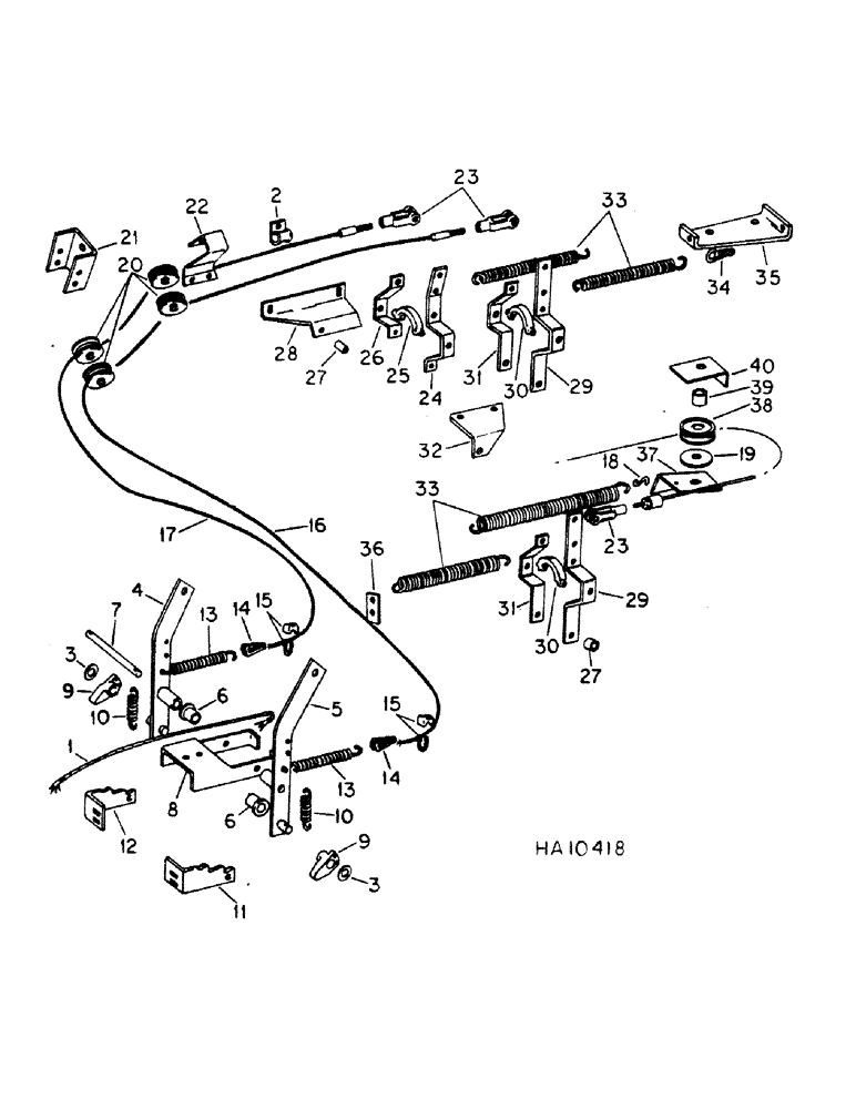 Схема запчастей Case IH 555 - (A-53) - WIDESPREAD AND APRON DRIVE CONTROLS, 530, 540 AND 550 MODELS 