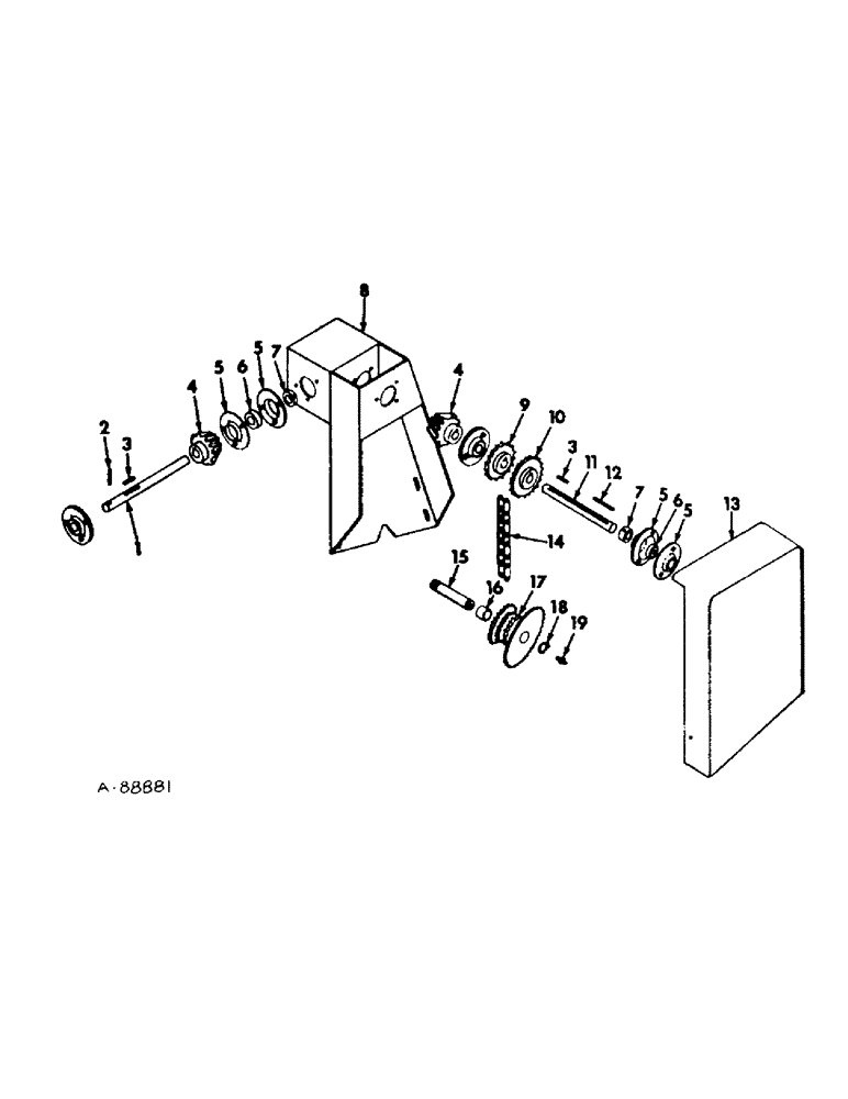 Схема запчастей Case IH 850 - (B-11) - AUGER FEED DRIVE UNIT, TOP 