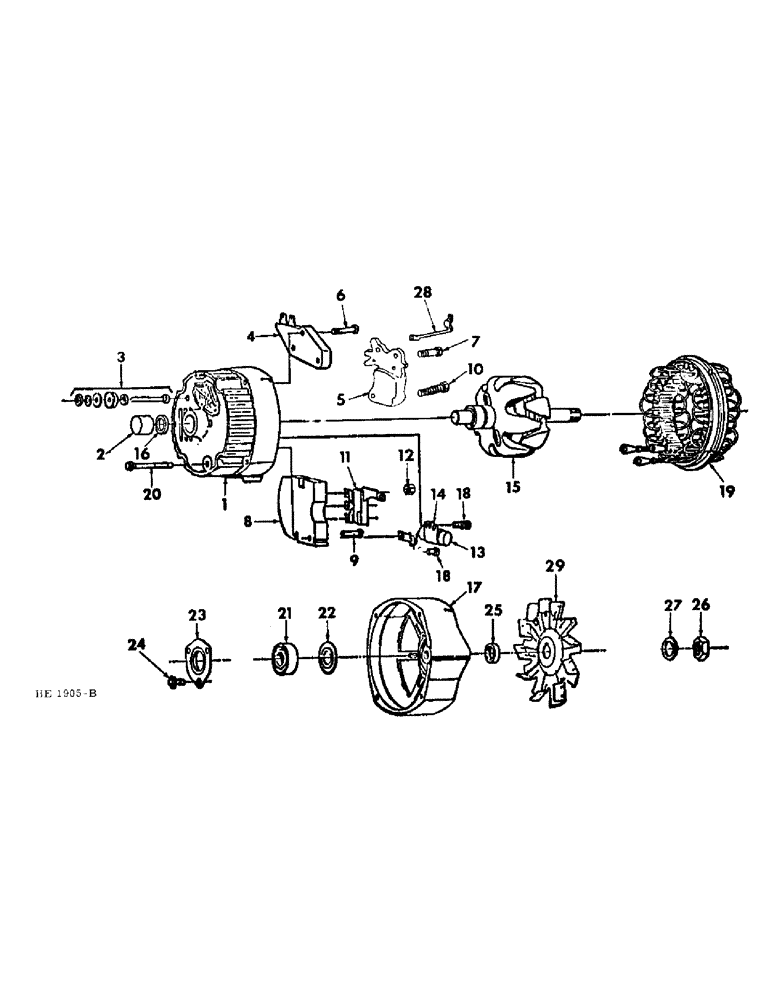 Схема запчастей Case IH 4000 - (08-15) - ELECTRICAL, ALTERNATOR, DELCO REMY (06) - ELECTRICAL