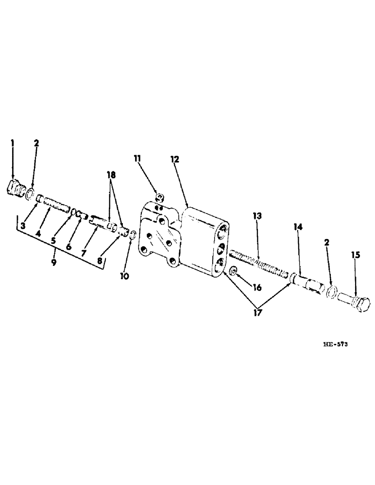 Схема запчастей Case IH 375 - (J-12) - STEERING MECHANISM, POWER STEERING FLOW DIVIDER Steering Mechanism