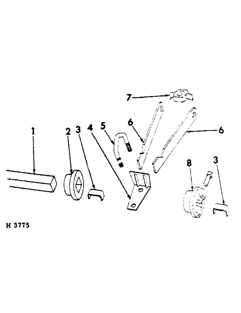 Схема запчастей Case IH 10 - (A-07) - ROCKSHAFT AND LIFT ARMS 